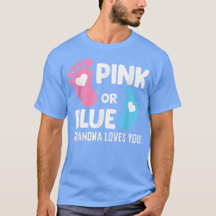 Camiseta Gênero Revela Gravidez Rosa Ou Azul Amores Da Avó