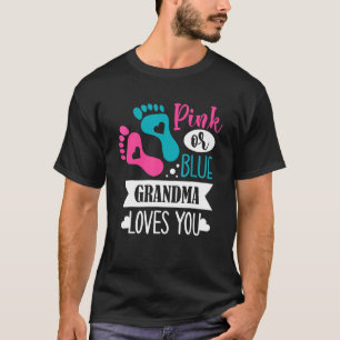 Camiseta Gênero Revela Gravidez Rosa Ou Azul Amores Da Avó