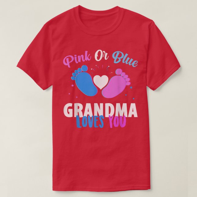 Camiseta gênero revela presentes do partido, cor-de-rosa ou (Frente do Design)