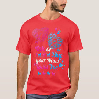 Camiseta Gênero Revela Rosa ou Azul Sua Nana te ama