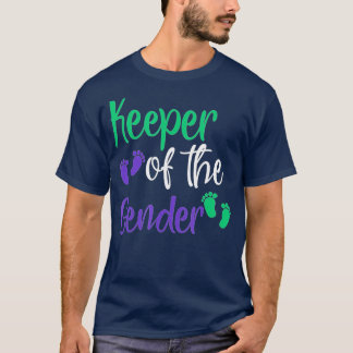 Camiseta Gênero Revela Roxo e Detentor Verde de Gênero