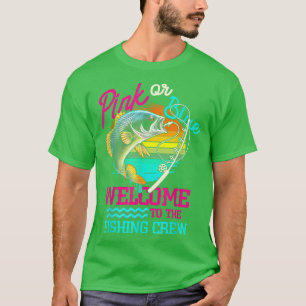 Camiseta Gênero Revelação Pesca Rosa Ou Azul Bem-Vindo Ao P