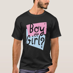 Camiseta Gênero Revelam Festa Menino ou Menina Caligrafia L