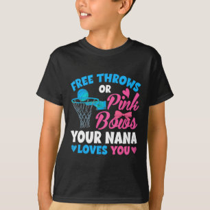 Camiseta Gênero Revelam Linhas Grátis Ou Arcos Rosa Que Nan