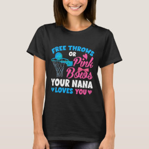 Camiseta Gênero Revelam Linhas Grátis Ou Arcos Rosa Que Nan