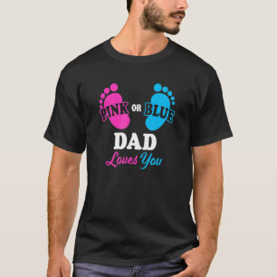 Camiseta Gênero Revelar Pai Pai Chá de fraldas Gravidez Ann