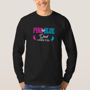 Camiseta Gênero Revelar Pai Pai Chá de fraldas Gravidez Ann