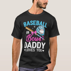 Camiseta Gênero Revele Baseball Ou Pai Arco Te Ama Gordo