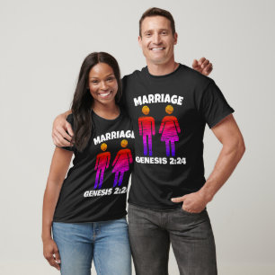 CAMISETA GÊNESE CASAMENTO CRISTÃ 2:24 T-SHIRTS