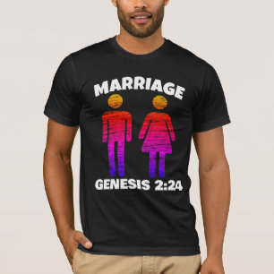 CAMISETA GÊNESE CASAMENTO CRISTÃ 2:24 T-SHIRTS