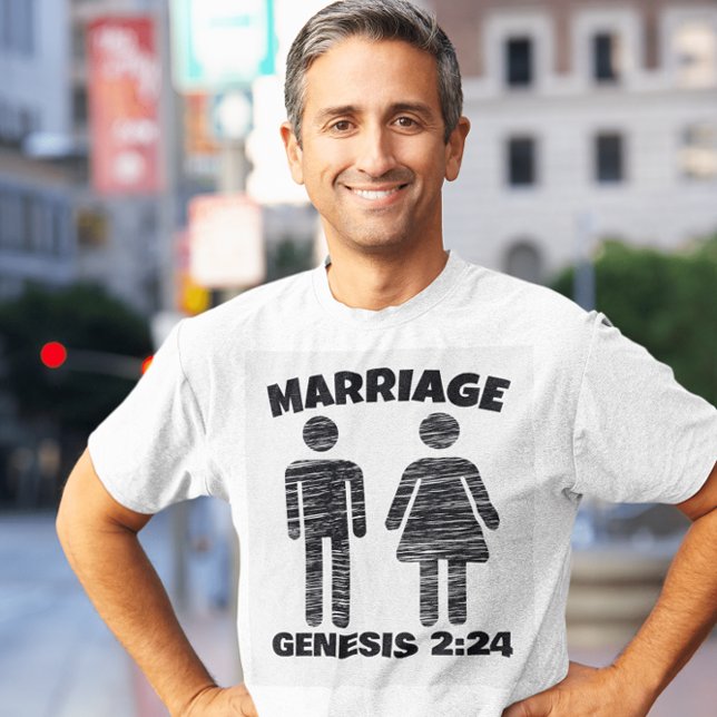 CAMISETA GÊNESE CASAMENTO CRISTÃ 2:24 T-SHIRTS (Criador carregado)