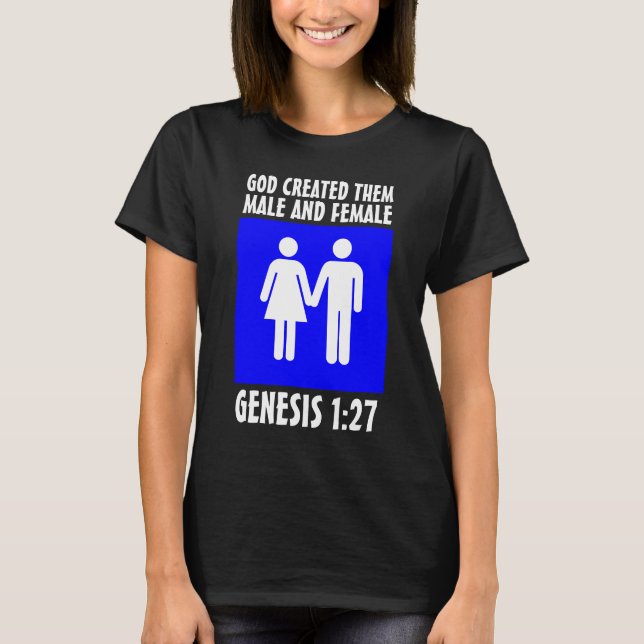 Camiseta GÊNESE CASAMENTO MASCULINA E FEMININA 1:27 T-Shirt (Frente)