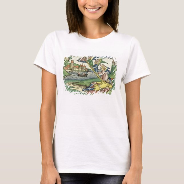 Camiseta Gênesis 28 10 Escada de Jacob, de Nuremberg (Frente)