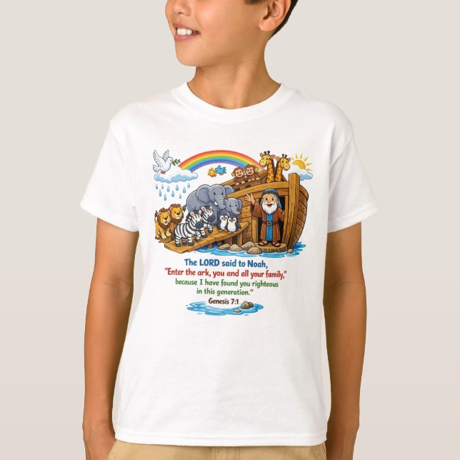 Camiseta Gênesis 7:1 (Frente)