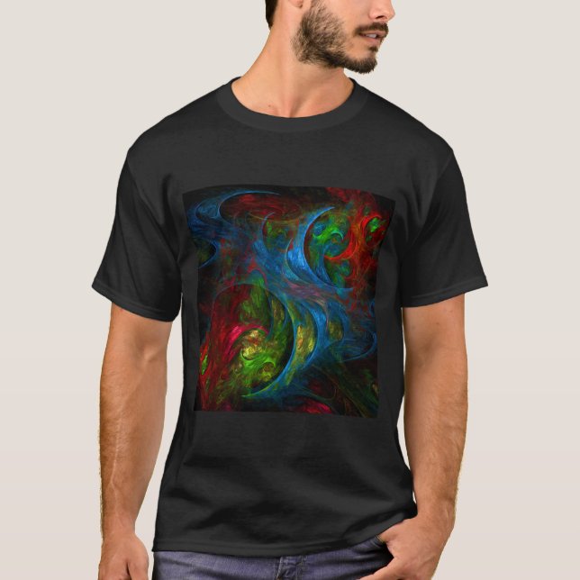 Camiseta Genesis Blue Abstrato Art (Frente)
