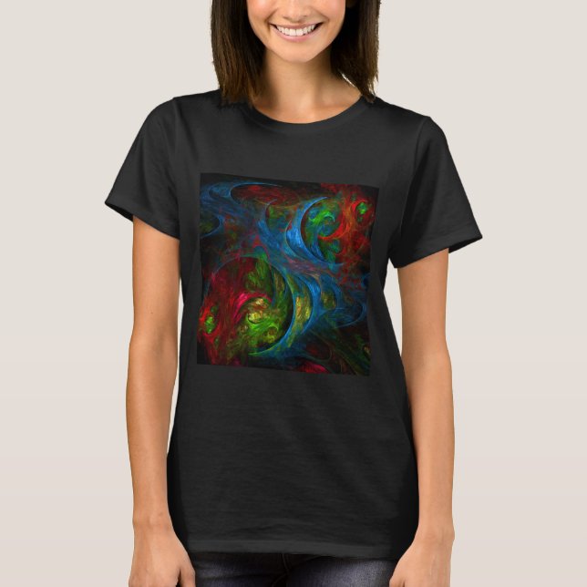 Camiseta Genesis Blue Abstrato Art (Frente)