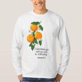 Camiseta Gênesis da Fruta laranja 12:2