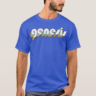 Camiseta Gênesis Estilo Desvanecido da Tipografia do Arco-Í