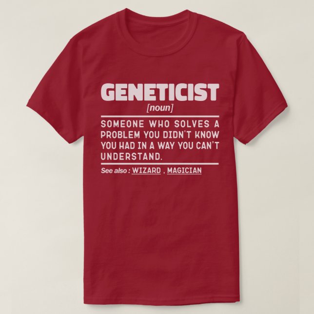 Camiseta Genetica Noun Genetics Amém Apreciação Engraçada (Frente do Design)