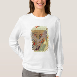 Camiseta Genghis Khan (c.1162-1227) que luta os chineses