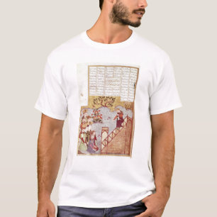 Camiseta Genghis Khan que endereça uma assembleia