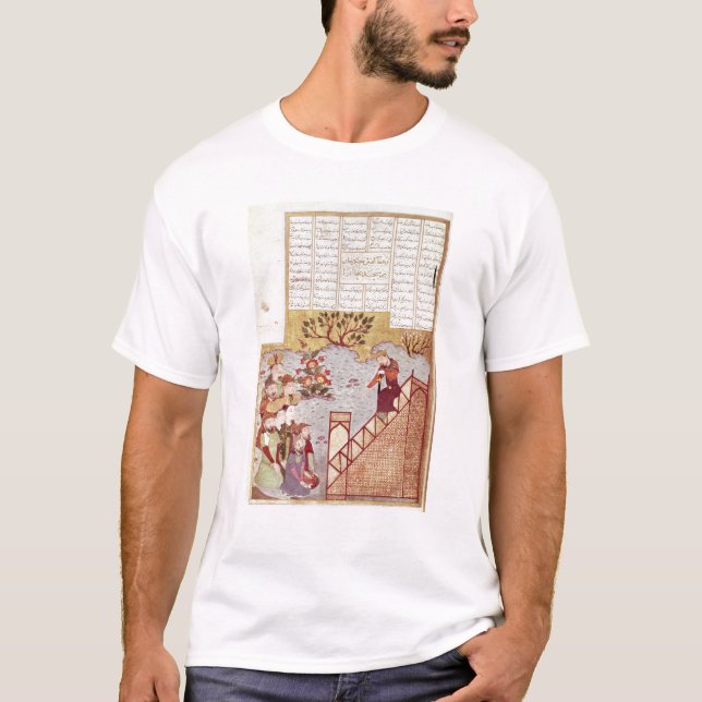 Camiseta Genghis Khan que endereça uma assembleia (Frente)