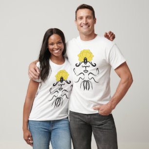 Camiseta Genie Petal Hat Line Art T-Shirt