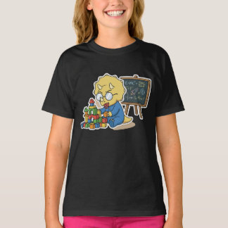 Camiseta Gênio Bebê Cientista de Dinossauros Matemática Piz