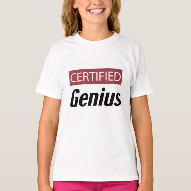 Camiseta Gênio Certificado (Frente)