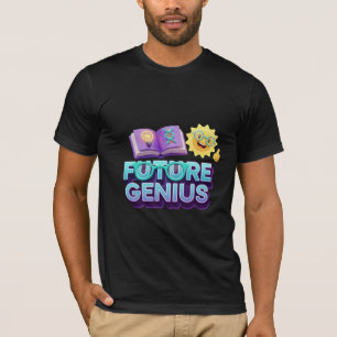 Camiseta Gênio do Futuro Ciência e Aprendizado 3D