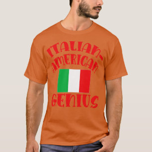 Camiseta Gênio Italiano Americano Funny ITALIANO AMERICANO