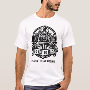 Camiseta Gênio vertical: Motor de tração a vapor