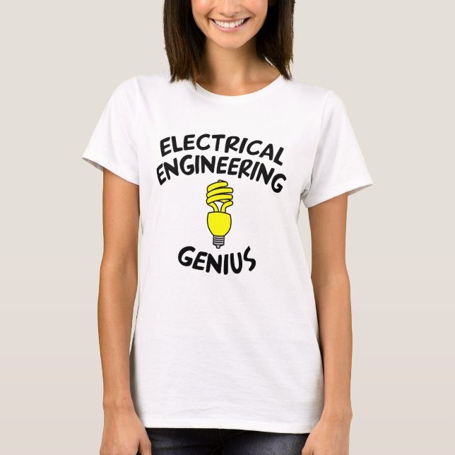 Camiseta Genius de Engenharia Elétrica (Frente)