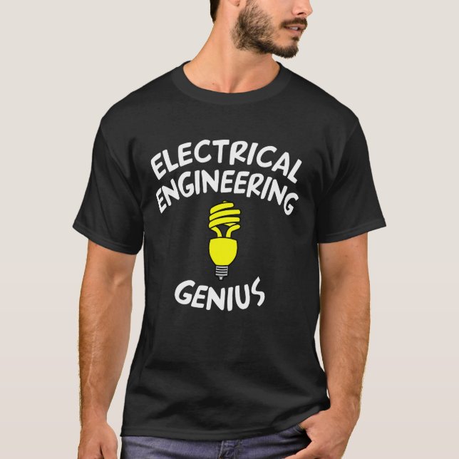 Camiseta Genius de Engenharia Elétrica (Frente)