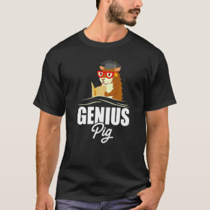 Camiseta Genius Pig Graphic Guiné Pig Owner Pet Cavy Anima
