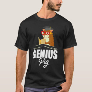 Camiseta Genius Pig Graphic Guiné Pig Owner Pet Cavy Anima
