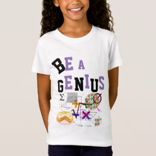 Camiseta GENIUS Tshirt 4 Girls NAME in Back