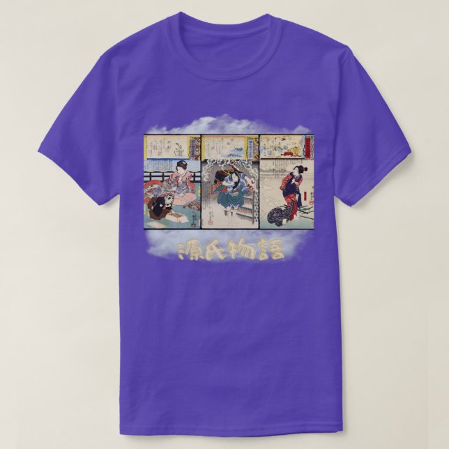 Camiseta Genji Monogatari UkiyoE Trivezes v1 (Frente do Design)