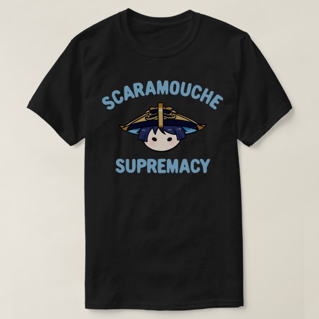 Camiseta Genshin Impact Scaramouche Wanderer Supremacy Morc (Frente do Design)
