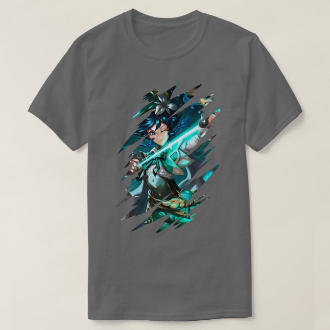 Camiseta Genshin Impact Venti (Frente do Design)