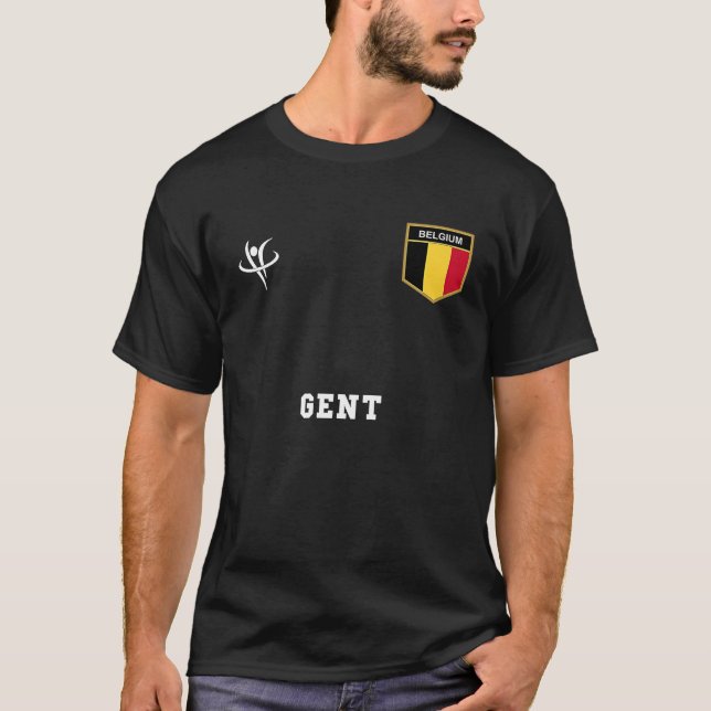 Camiseta GENT Belgium Vintage Sports (Frente)