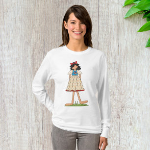 Camiseta Gente de Americana de Boneca de Rag Patriótica