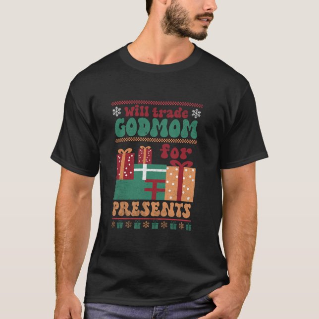 Camiseta Gente de Natal do Humor, Tee Xmas Comerciando Madr (Frente)