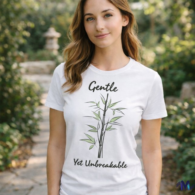 Camiseta Gentil, Mas Inseparável - Arte De Linha De Força B (Criador carregado)