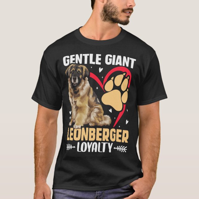 Camiseta Gentle Giant Leonberger Loyalty Dog (Frente)
