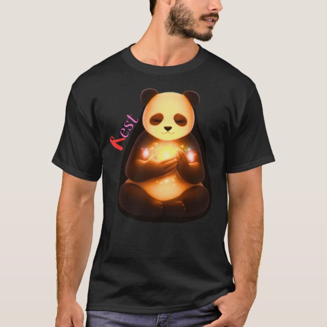 Camiseta Gentle Healing Calm Panda Emotional Comfort (Frente)