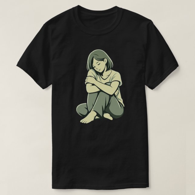 Camiseta Gentle Pause – Quiet Emotional Healing (Frente do Design)