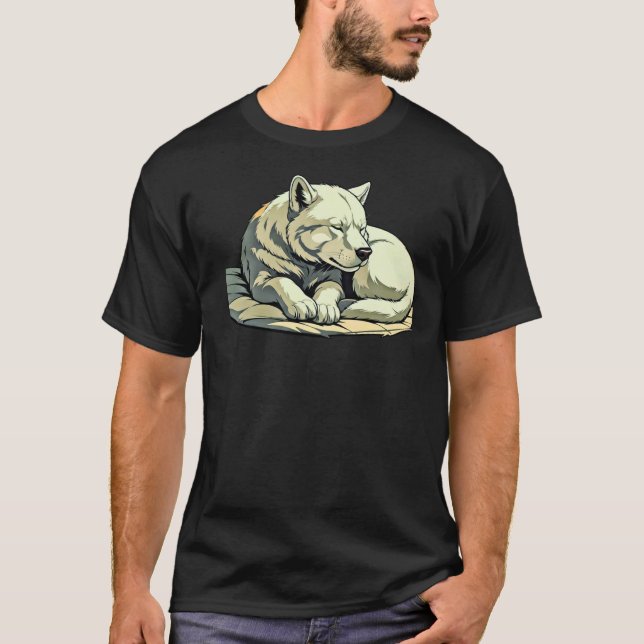 Camiseta Gentle Rest – Quiet Animal Calm (Frente)