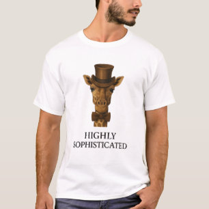 Camiseta Gentleman Girafa - A Altamente Sofisticada