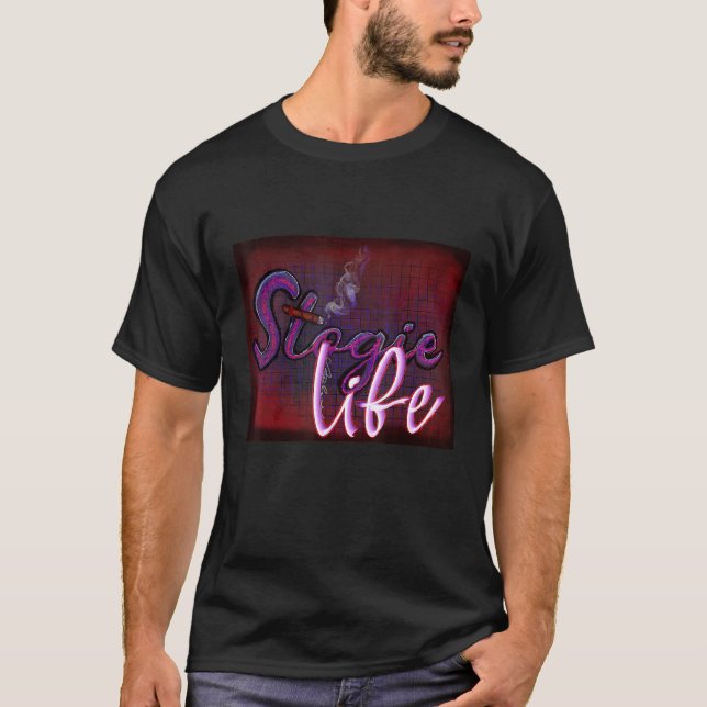 Camiseta Gentlemenu2019s Stogie Life Lounge and Cigar Club (Frente)
